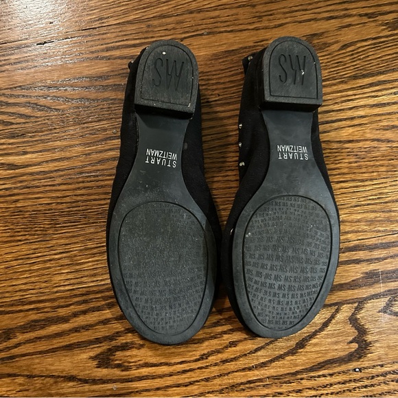 Stuart weitzman black velvet with rhinstones - Picture 2 of 5